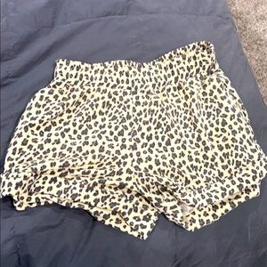 Cheetah lounge shorts